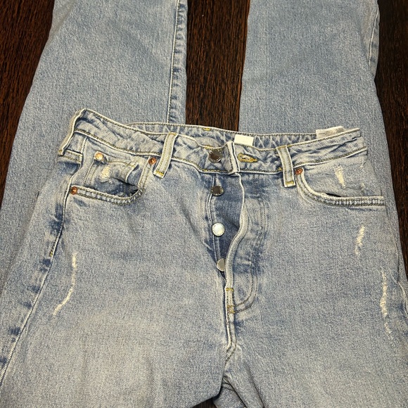 Light Blue Distressed Jeans - Picture 2 of 7